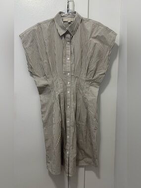 LOFT PLEATED MINI POCKET DRESS